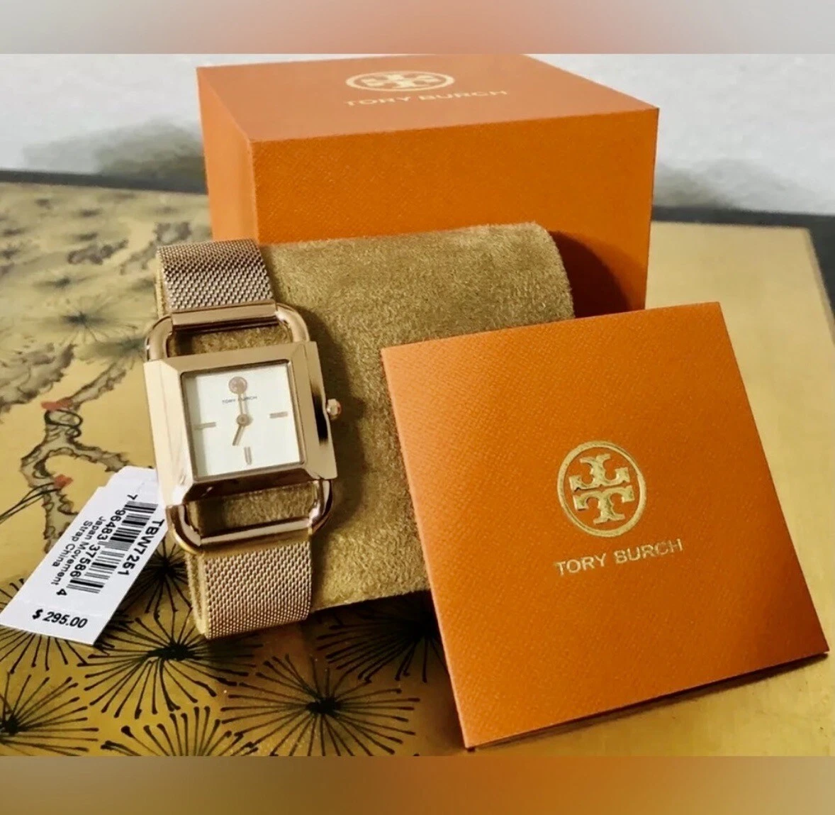 Orologio Nuovo con Etichette TBW7251 TORY BURCH Phipps Bracciale Colore Oro Rosa
