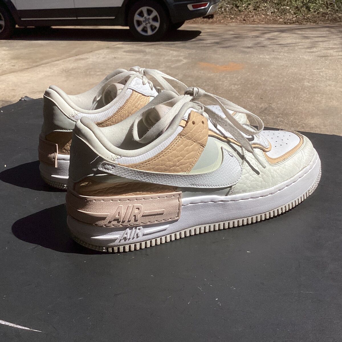NIKE AIR FORCE 1 AF1 SHADOW SE SPRUCE AURA-WHITE-SAIL Size NIKE AIR FORCE 1 AF1 SHADOW SE SPRUCE AURA-WHITE-SAIL Size