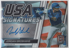 Jordan Groshans  Auto ▪ 2021 Spectra  USA Signatures Prizm #USA-JG Autograph