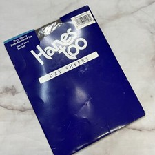 VTG Hanes Too Day Sheers Pantyhose Nylons Reinforced Toe 116 EF Lot of 2 Taupe