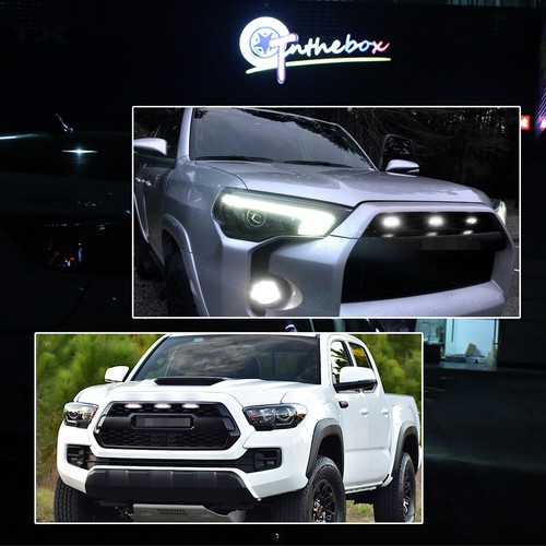 Luz de circulación LED blanca ahumada para Tundra 2014-2021 con parrilla TRD Pro - Imagen 11 de 11