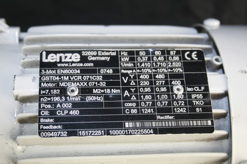 Lenze 3-Mot EN60034 Motor - Picture 2 of 7