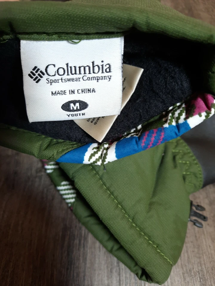 Columbia Youth medium green mitten gloves girls - Image 4 of 4
