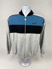 VTG 80 s Adidas Trefoil Full Zip Sweatshirt Size Small