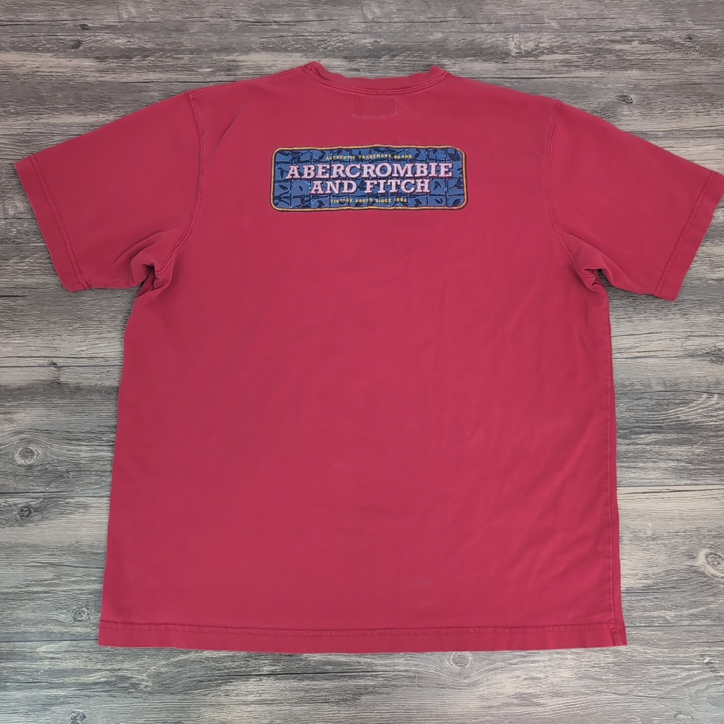 Vtg Abercrombie and Fitch Shirt Adult XL Red Reliable Outdoor Goods Y2K