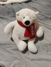 Boyds Bears Coca-Cola Polar Bear with Neck Scarf Plush
