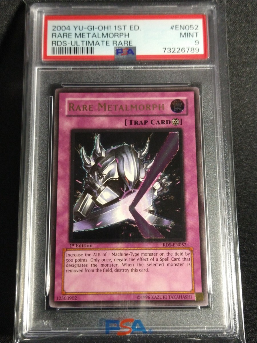 Yugioh - Rare Metalmorph RDS-EN052 1st Edition Ultimate Rare PSA 9