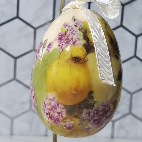 Pier 1 Decoupage Easter Egg Ornaments With Ribbon Hanger Decorations - Picture 8 of 15