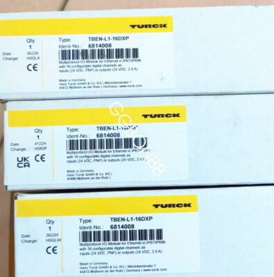 1pcs TURCK TBEN-L1-16DXP 6814008 Multiprotocol I/O Module DHL or FedEX or UPS