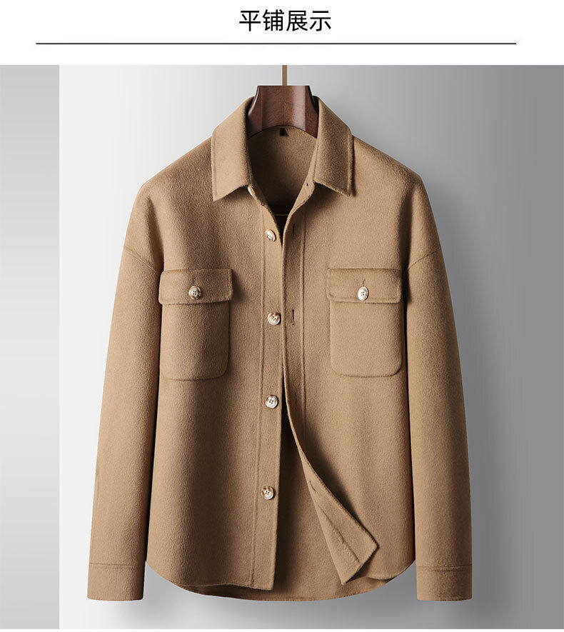 Men's Jacket 2024 Autumn Winter Double-sided Coat Woolen Men's Jacket 2024 Autumn Winter Double-sided Coat Woolen