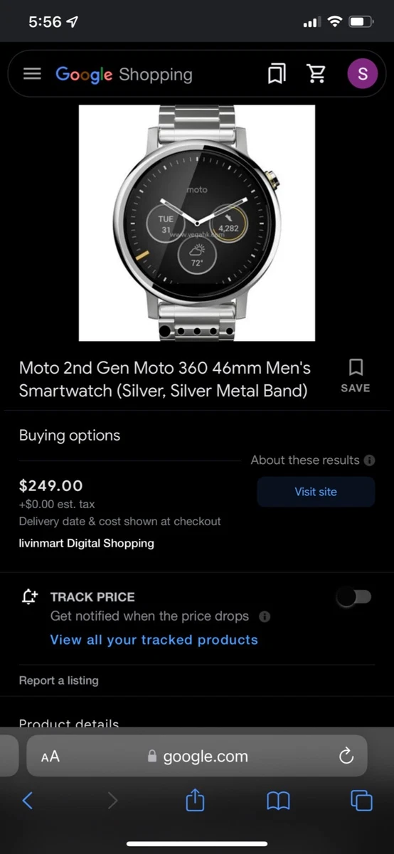 Motorola Moto 360 (2nd Generation) Smart Watches for sale - eBay