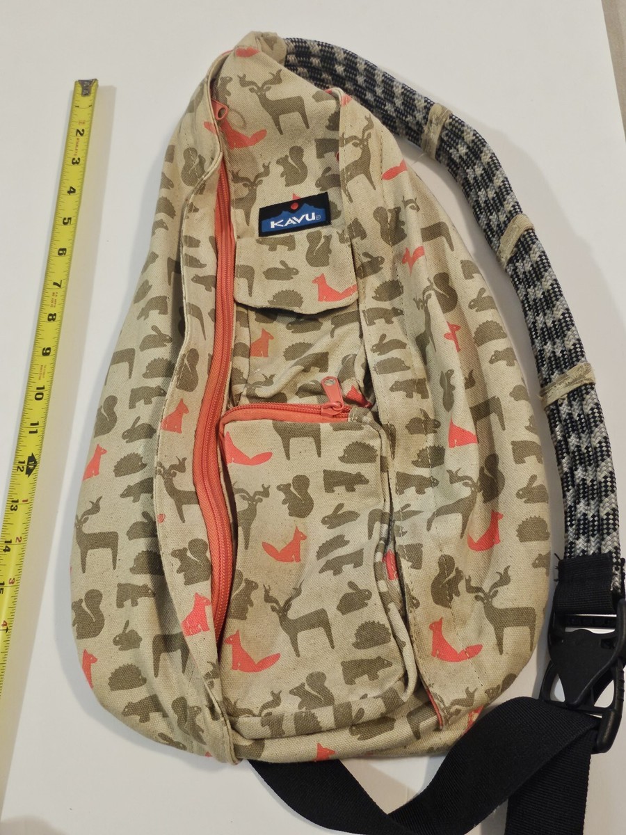 Kavu Animal Print Rope Sling Storage Hiking Camping Workout Gym