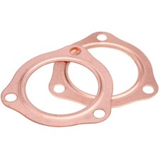 2 X 2.5 Inch Copper Header Exhaust Collector Gaskets Flanges Universal 3 Bolt