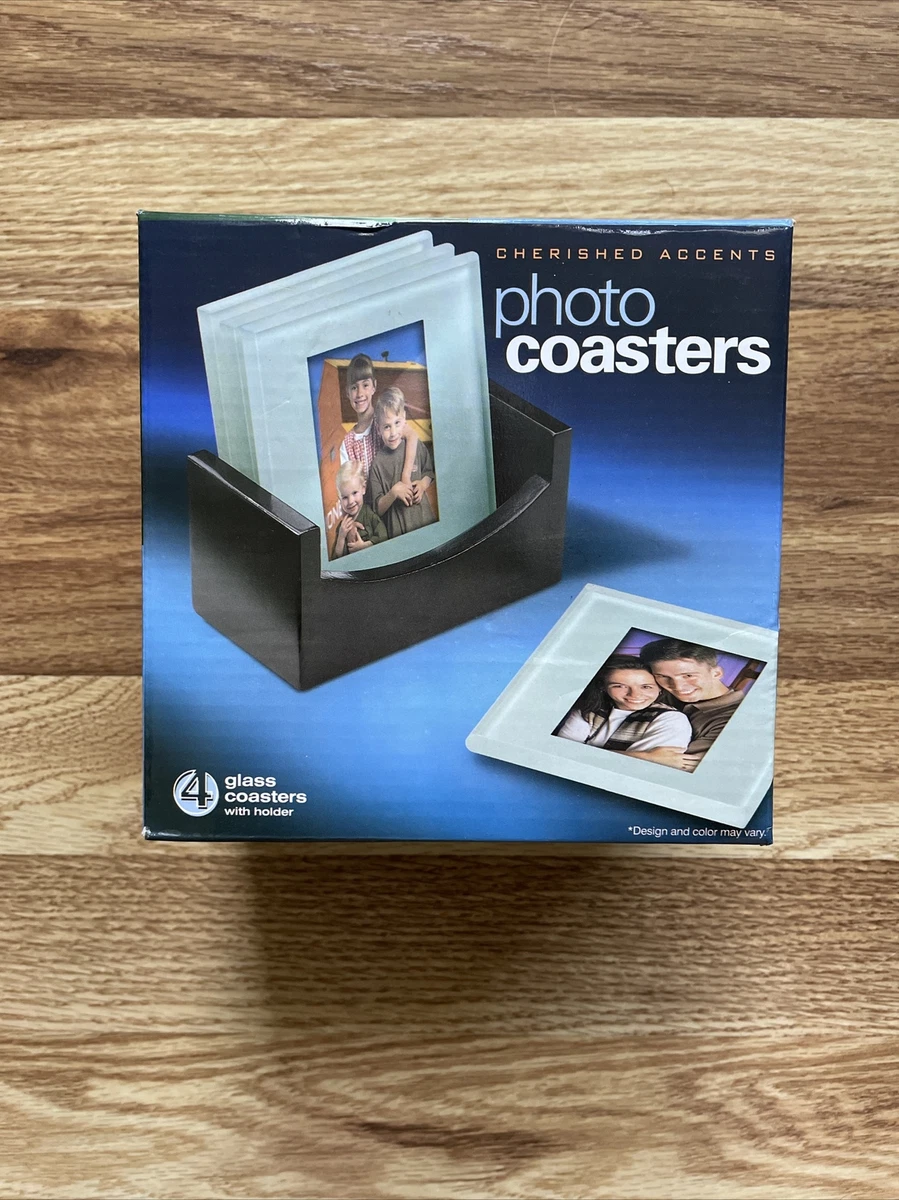 Glass coasters with holder deals