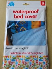 Mattress Waterproof Bed Cover 18mths Plus, 100x200cm Single Bed Cover