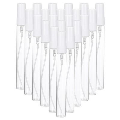 20 Stück 10ml Glas Mini Parfüm Probeflasche Leere Mini Sprühflasche,weiß