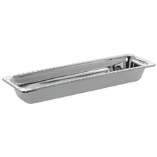 Bon Chef 5610 Stainless Steel 1/2 Size Long Food Pan, Arches Design, 3 Quart