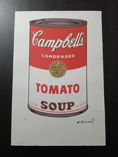 ANDY WARHOL Numbered Litho Poster 15x22,5" POP ART Campbell