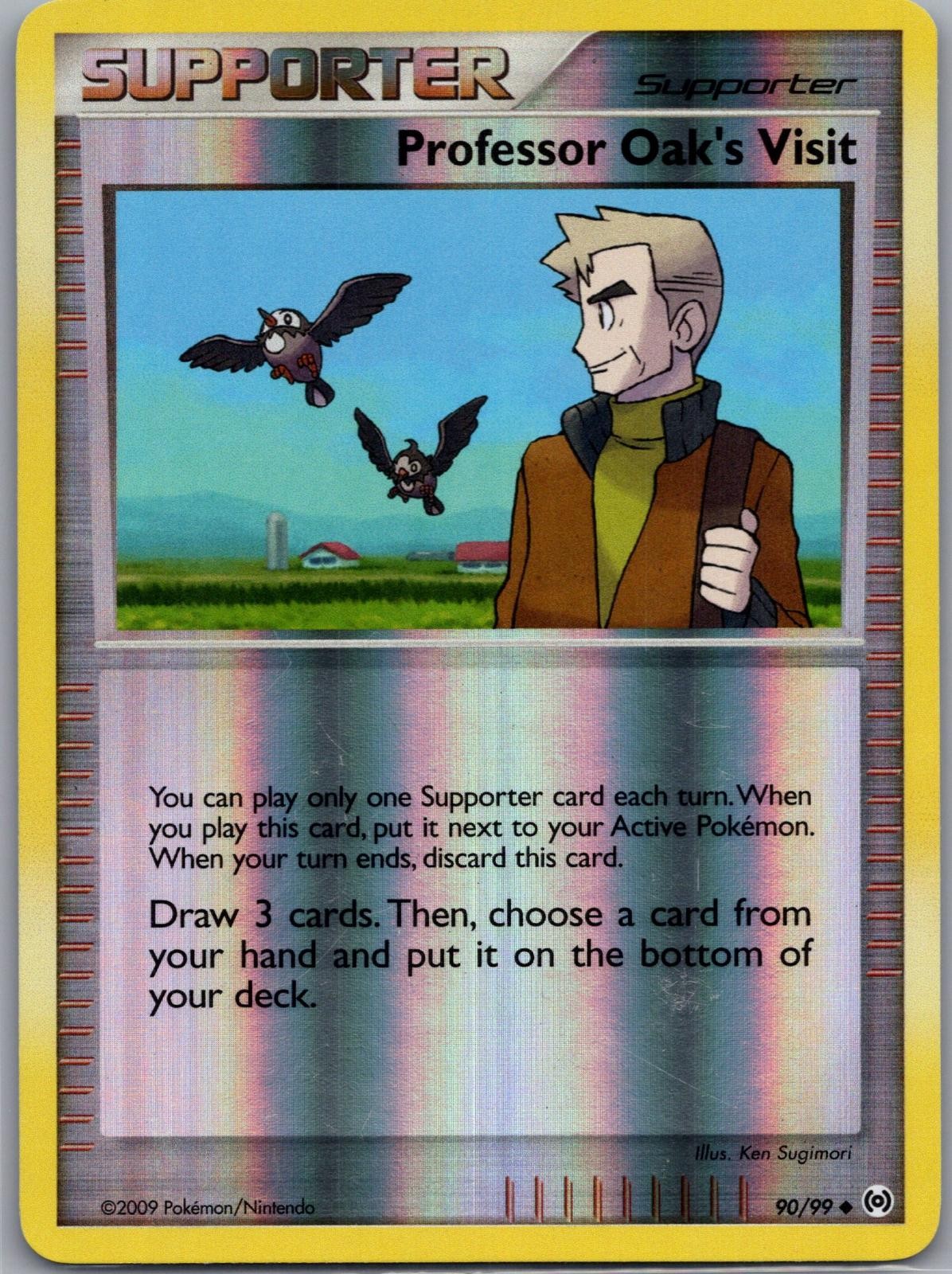 Professor Oak's Visit 90/99 Uncommon Arceus Pokemon Reverse Holo Near Mint