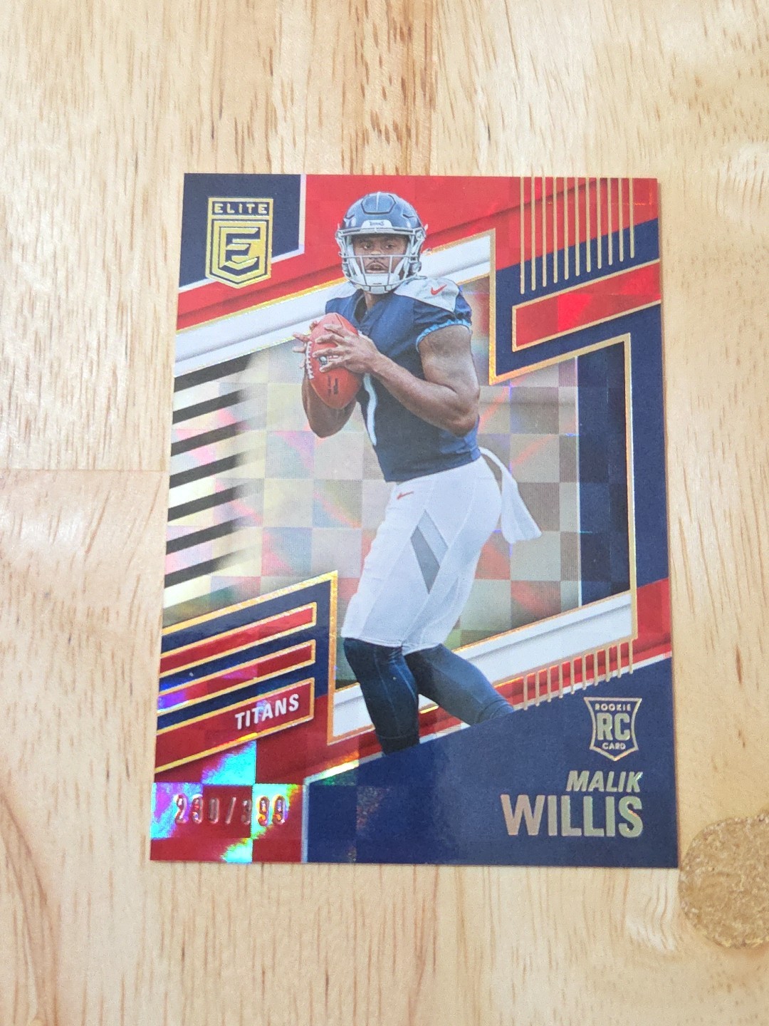 2022 Donruss Elite MALIK WILLIS Red /399 #102 Rookie Titans Packers SP