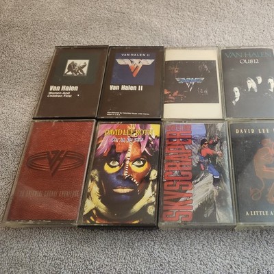 Lot Of 8 Van Halen & David Lee Roth Cassettes, OU812, II, Women & Children First