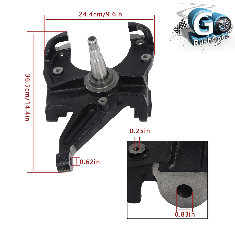 3" Lowering Drop Spindle 1" Rotor For Chevrolet C10 R10 GMC C1500 1973 1974-1987 Foto 2 de 4