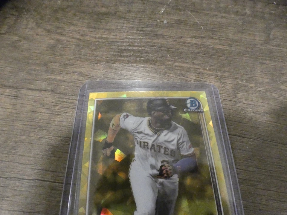 Bowman 2025 cromo zafiro Andrew McCutchen amarillo/75 Pittsburgh Pirates Foto 2 de 4