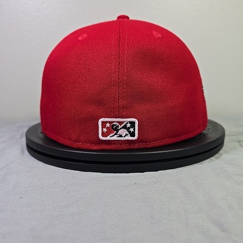 Fresno Grizzlies Marvel 59Fifty 7 1/8 Red Black New Era Hat MiLB Fitted Cap - Picture 6 of 9