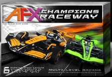 2024 AFX Champions Raceway 22122 Mega G F-1 HO Slot Car Race Track Set 18 Feet