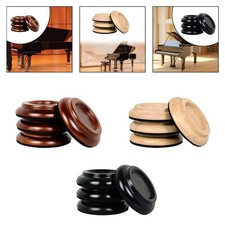 4 Pieces Piano Caster Cups Upright Piano Wheel Floor Protector Anti Noise for
