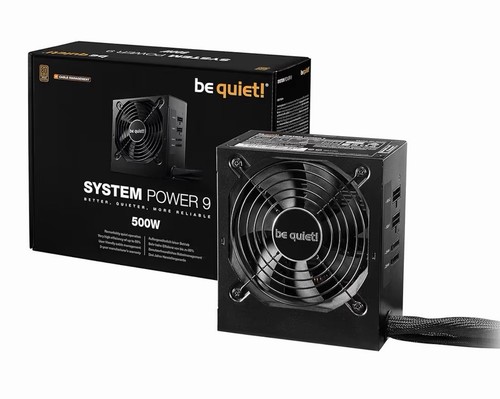 be quiet! System Power 9 ATX PC Netzteil 500W cm | schwarz mit Kabelmanagement