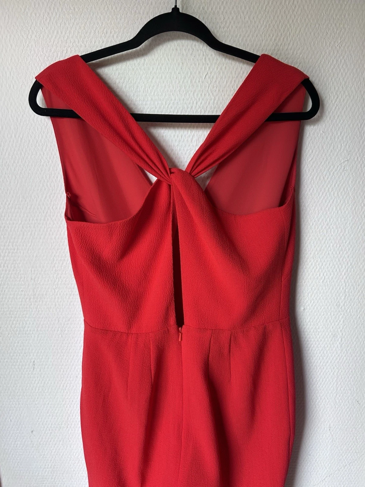 Tuta rossa in crêpe croccante Tory Burch