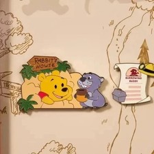 IN HAND Winnie the Pooh and Gopher Pin Set - Hundred Acre Wood Series Presale