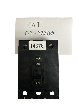 Square D Q232200 Circuit Breaker, 200A, 3Pole