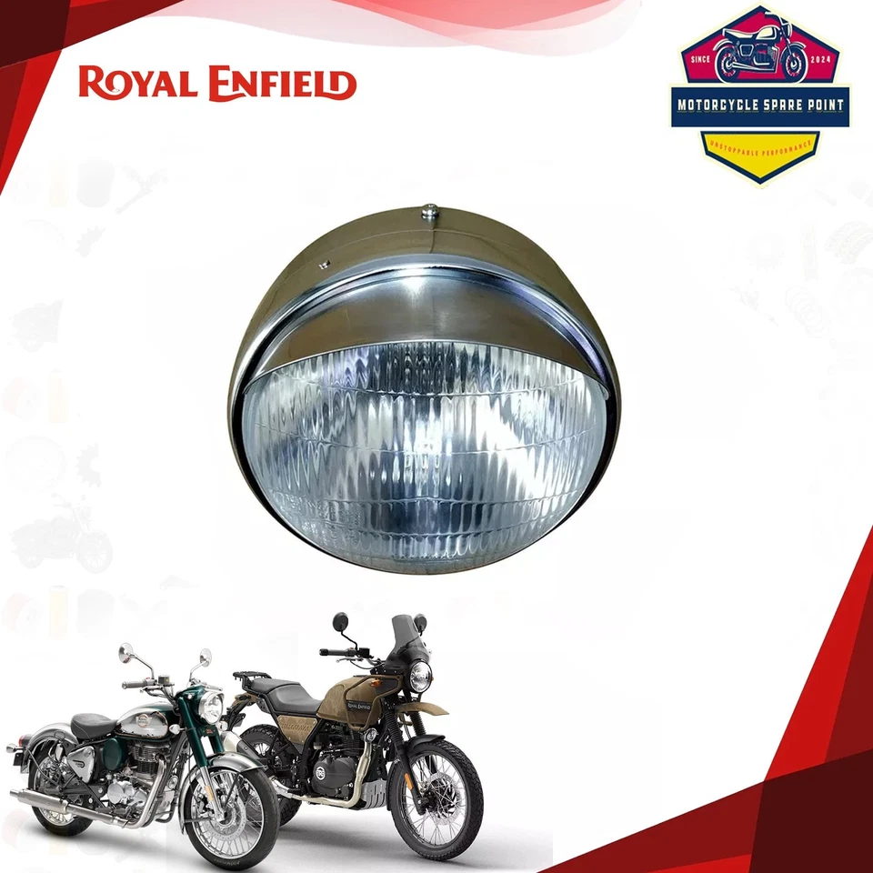 Lâmpada de cabeça Royal Enfield genuína assy com lâmpada para clássico 350/500 bullet 500 - Imagem 4 de 4