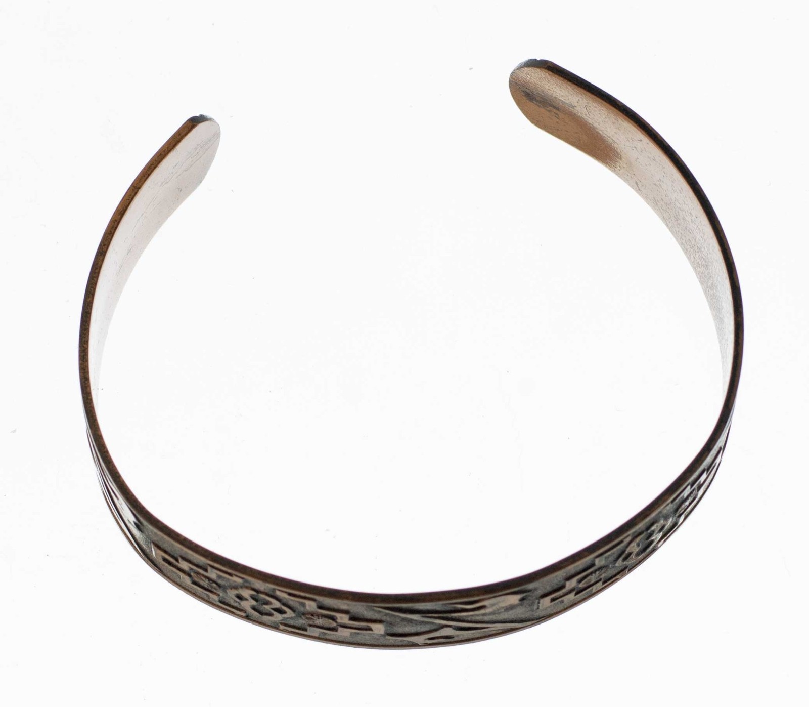 Vintage Solid Copper Cuff Bracelet Southwestern N… - image 2