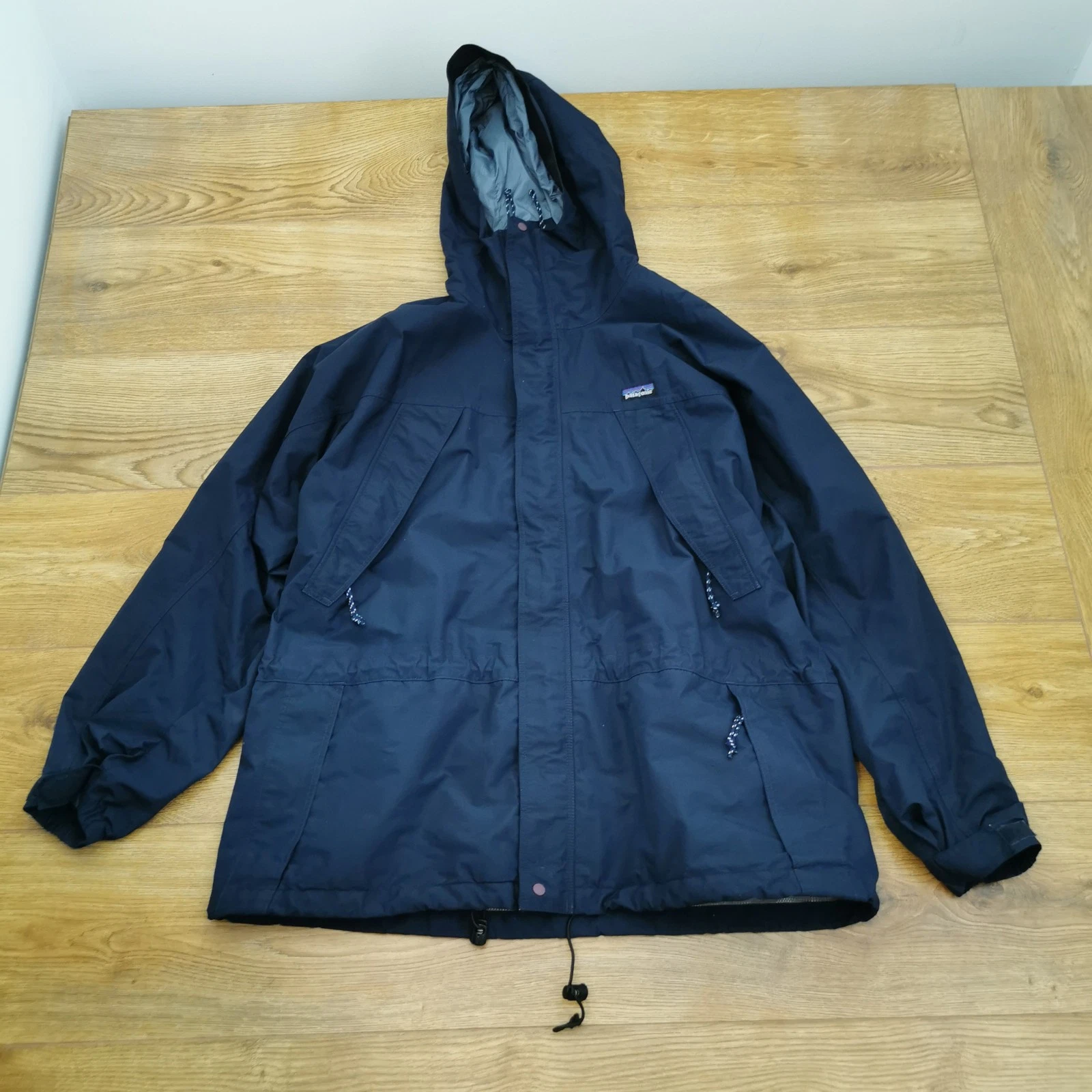 Patagonia Storm Jacket Mens XL Navy Blue Outdoor Hiking Walking Vintage
