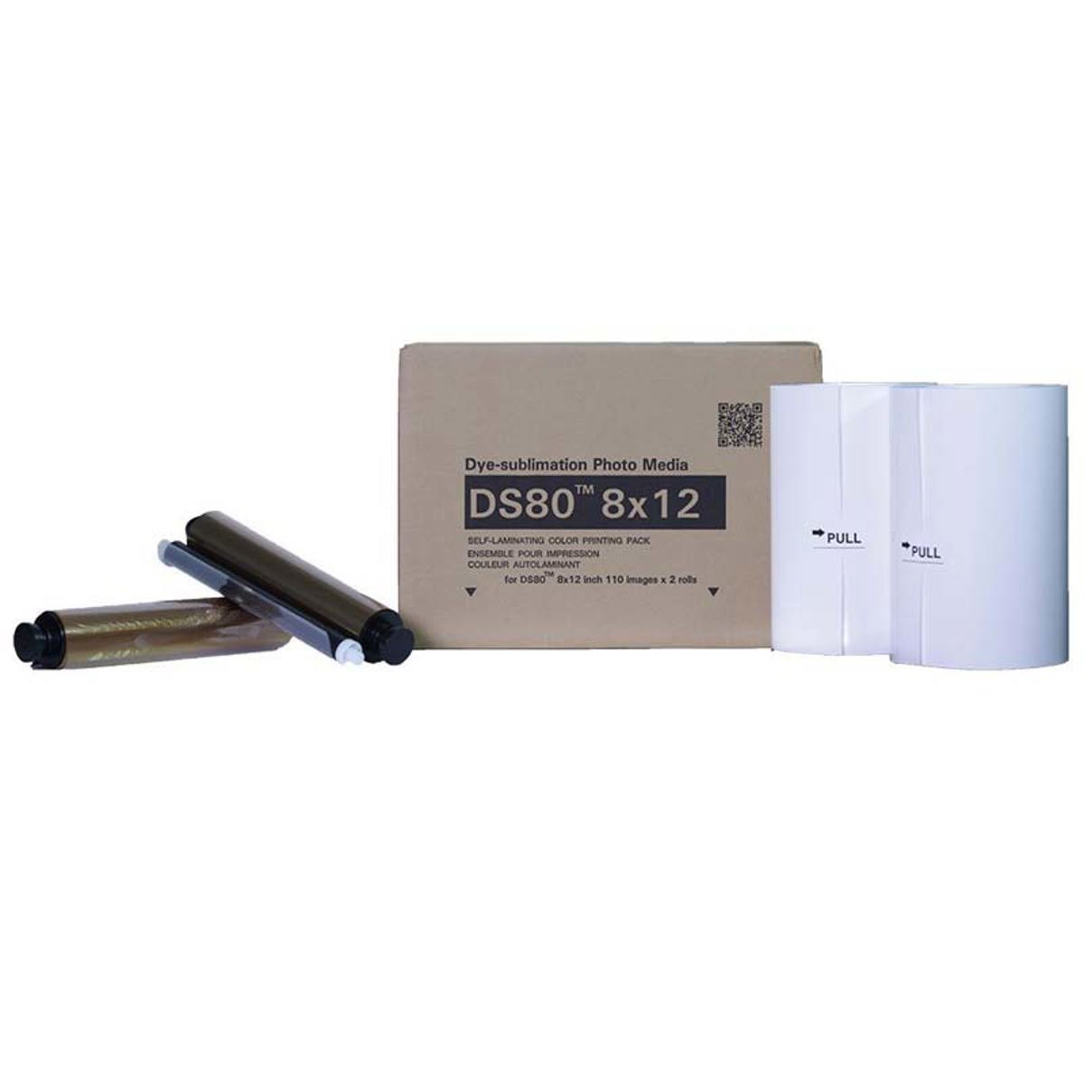 Комплект носителей для принтера DNP DS80 8x12 Dyesub 220 глянцевых отпечатков DS808X12 37890₽