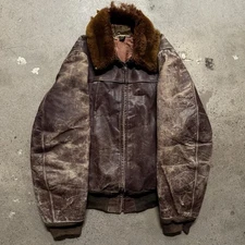 Vintage Sears Hercules Outerwear Bomber Jacket Men’s 50s Horsehide Civilian Med