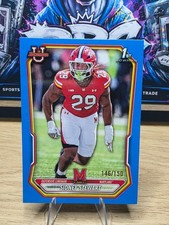 2026 Bowman Football Sidney Stewart Blue 150 1st Bowman Bpp-85 Maryland 14615