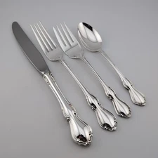 Reed & Barton Hampton Court Sterling Silver 4 Piece Place Setting - No Monogram