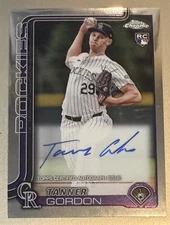 2025 Topps Chrome Tanner Gordon RC  Auto RA-TG