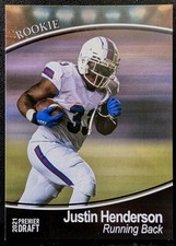 2021 Sage Premier Draft Justin Henderson RC #87 Louisianna Tech Bulldogs