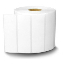 Zebra Eltron 4x1.25 4"x1 1/4" Direct Thermal WH Adhesive Labels 1" Core 2 RLS