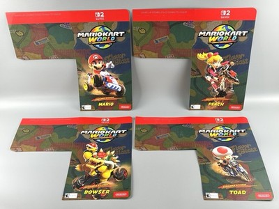 Authentic Nintendo Switch 2 Mario Kart World Store Sign Display Two-Sided Cards