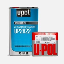 U-pol 2822 2305 Hs Overall Clearcoat 5 Liter Kit W Fast Hardener U-pol 2822 2305 Hs Overall Clearcoat 5 Liter Kit W Fast Hardener