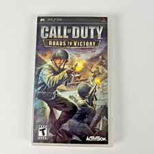 Call Of Duty Roads To Victory Sony PSP Complete CIB Scratched UMD Action
