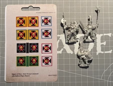 Warhammer / The Old World Empire of Man State Troops Command w/ Halberd x3 Metal