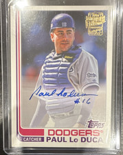 Topps Archives 2021 Fan Favorite Autographs 1982 Paul Lo Duca Dodgers FFA-PL