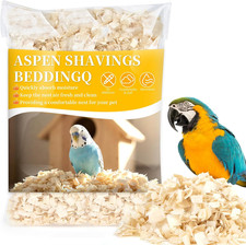 Aspen Bird Bedding 10 OZ Fluffy Wood Shavings Small Animal Pet Litter for Guinea